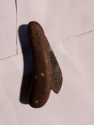 stary nóż scyzoryk prl drewniany, pamiątka prl dla kolekcjonerów