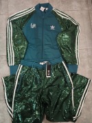 Korn - Bluza i spodnie - zielony dres Adidas - Rozmiar S - Nowy!