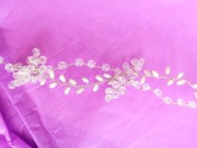 srebrna opaska diadem ślubny do włosów novia blanc