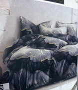 Nowy komplet pościeli 180/200 3 częściowy marmur bawełna