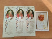 Obrazki z papieżem Janem Pawłem II i Benedyktem XVI