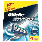 Wkłady Gillette MACH3 TURBO 4 sztuki