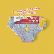 5 szt. majtki dziewczęce Pokemon 110-116 cm