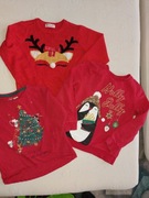 Świąteczna bluzka bluza i sweterek 116cm