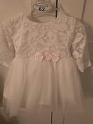 Sukienka do chrztu niemowlęca rozmiar 62