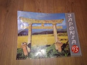 Kalendarz ścienny Japonia 1993 okładka kalendarza