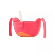 B.BOX MISECZKA ZE SŁOMKĄ 400 ML STRAWBERRY SHAKE B.BOX 12M+