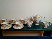 Chiński komplet kawowy porcelana