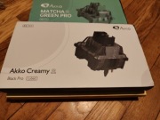 Akko Creamy Black Pro V3 – 45 szt przełączniki (switch), ciche, lubed