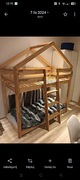 Łóżko piętrowe drewniane 