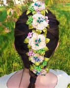 Kwiatowa ozdoba do warkocza