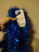 Łańcuch granatowy 4 m na choinkę