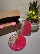 Podkładki z żywicy epoksydowej "Różany Sen"