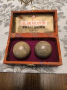 Kamienne chińskie kule do masażu, relaksacyjne, antystresowe 