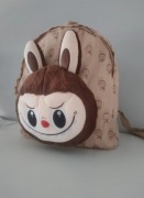 Brązowy plecak Labubu