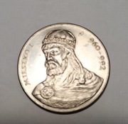 50 zł Mieszko I 1979r, śr.30,5mm,CuNi,waga11,7g,stan UNC