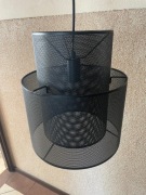 Lampa wisząca czarny kosz