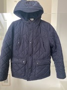 Kurtka Zara 134 granatowa plus czapka i komin