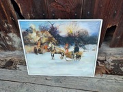 Obraz krajobraz wiejski 