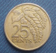 Moneta 25 centów Trynidadu i Tobago 1976