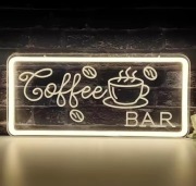 NEON KAWA KAWIARNIA SZYLD LED USB COFFEE BAR KAFEJKA DEKORACJA