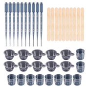 Zestaw 40 sztuk narzędzi do odlewania z żywicy epoksydowej biżuterii DIY