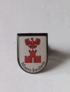 Herb miasta Świdwin przypinka pin wpinka odznaka