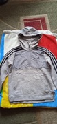 Bluza ADIDAS SZARO-NIEBIESKA ,ROZMIAR 152 z kapturem