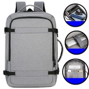 PLECAK NA LAPTOPA BIZNESOWY Plecak Wielofunkcyjny Do Samolotu PODRÓŻNY