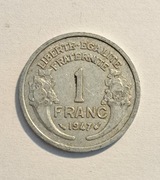 232. Moneta Francja 1 frank 1947 rok 