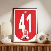 Declan Rice - plakat A3 - Arsenal