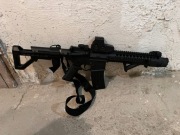 Wiatrówka Crosman Panther Arms DPMS SBR Full Auto Super stan || Kolimator