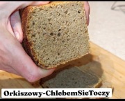 Chleb orkiszowy pełnoziarnisty na zakwasie ponad 90letnim ok.950 g