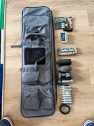 Zestaw ASG pokrowiec Specna Arms magazynek G&G tłumik atrapy granatów