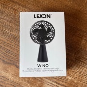 Lexon mini wentylator wiatraczek biurkowy przenośny czarny