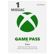 Xbox Game Pass CORE 1 Miesiąc (30 DNI) EU/PL Cyfrowy KOD KLUCZ