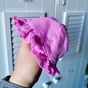 Kapelusz czapka czapeczka na wiosnę lato różowa falbanka