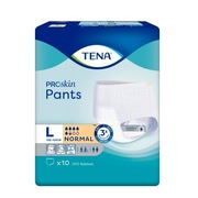 Pieluchomajtki TENA Normal, 10 sztuk, rozmiar L – NOWE