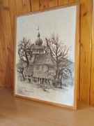 Rysunek kościoła-Wisła Mała