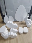 Wielkanocne figurki kształty styropianowe decoupage 