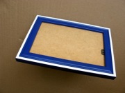 Ramka zdjęcie drewniana niebieska 10x15