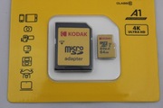 Karta pamięci Kodak 64 GB micro SDXC z adapterem do SD szybka Nowa 