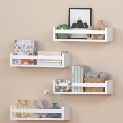 Zestaw 4 półek wiszących Nature Supplies białe nowe (41 cm)