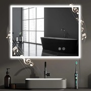 Lustro z LED i głośnikiem Bluetooth 