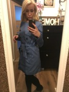 Błękitny płaszcz La Redoute 34