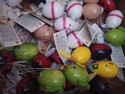 Nowe zawieszki jajka wielkanocne mix 10 sztuk 