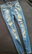 Love moschino  _ spodnie jeansy 26 