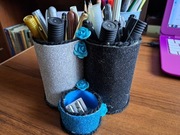 Przybornik na biurko - asymetryczne - Handmade 