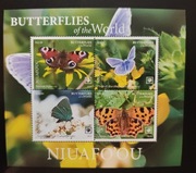 !!! NIUAFO'OU MOTYLE OWADY - PIĘKNY ARKUSIK CZYSTE** !!! 