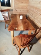 Stół drewniany z czereśni i dębu rustykalny oflis!